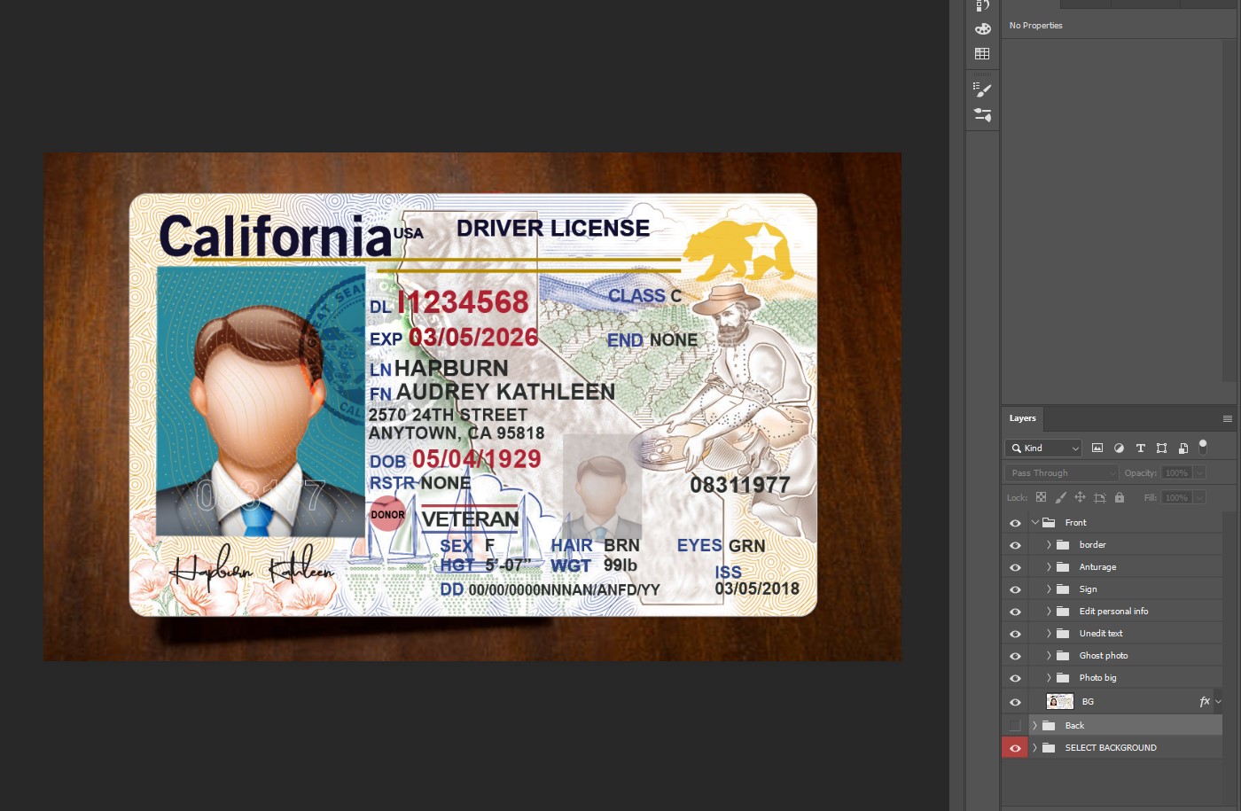California Driver License PSD Template | E-Gift Card Store BD